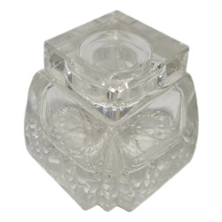 Vintage Art Deco Crystal Inkwell, Germany, 1930s For Sale