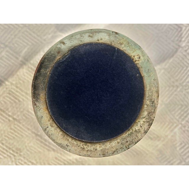 1960’s Vera Lucino Silver Plate Over Brass Grapevine Wine Cooler or Vase For Sale - Image 11 of 12
