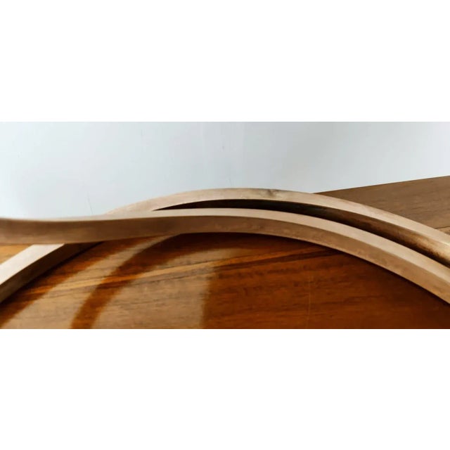 Brass Lamp with Two Leaves by Tommaso Barbi For Sale - Image 10 of 18