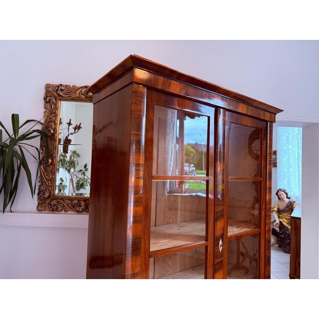 Antique Biedermeier Display Cabinet For Sale - Image 12 of 18