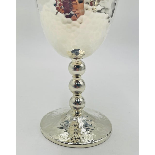 1980s Emilia Castillo “Musical” Silver Plated Goblets - Set of 6 For Sale - Image 11 of 18