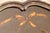 Wood French 1950s Painted Trumeau Wall Mirror With Floral & Instrument Motif | Carved Wood Frame For Sale - Image 7 of 18