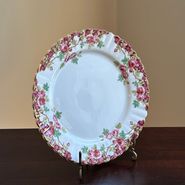 Royal Stafford Vintage English Bone China Decorative Dessert Plate For Sale - Image 4 of 12