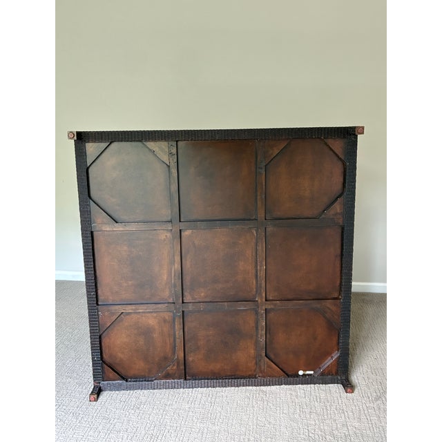 Coffee McGuire Woven Rattan Square Coffee Table For Sale - Image 8 of 10