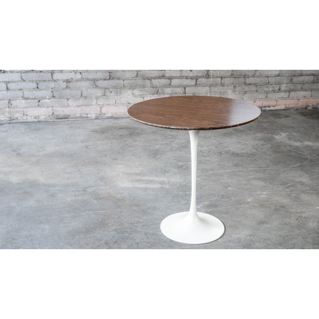 Brown 1960s Tulip Side Table by Eero Saarinen for Knoll Associates For Sale - Image 8 of 12