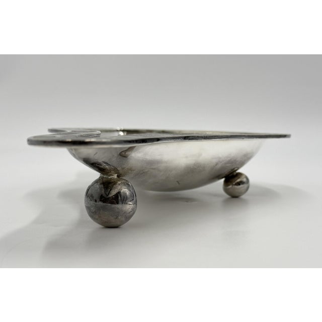 Mid 20th Century Los Castillo Taxco Modernist Silver Plate Malachite & Lapis Centerpiece Bowl For Sale - Image 10 of 18