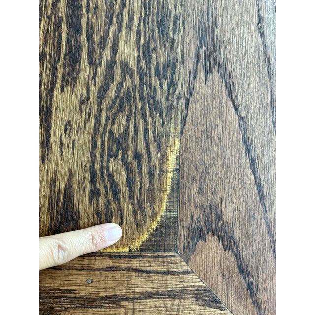 Vintage Solid Oak Table For Sale - Image 10 of 18