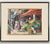 George Schwacha Jr, Modernist Oil Painting George Schwacha Brooklyn Street Scene Fruit Market WPA, c.1940's For Sale