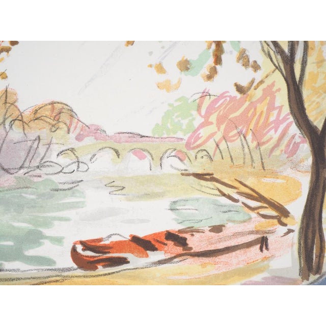 Charles Camoin, Towpath, Original Lithograph For Sale - Image 4 of 7
