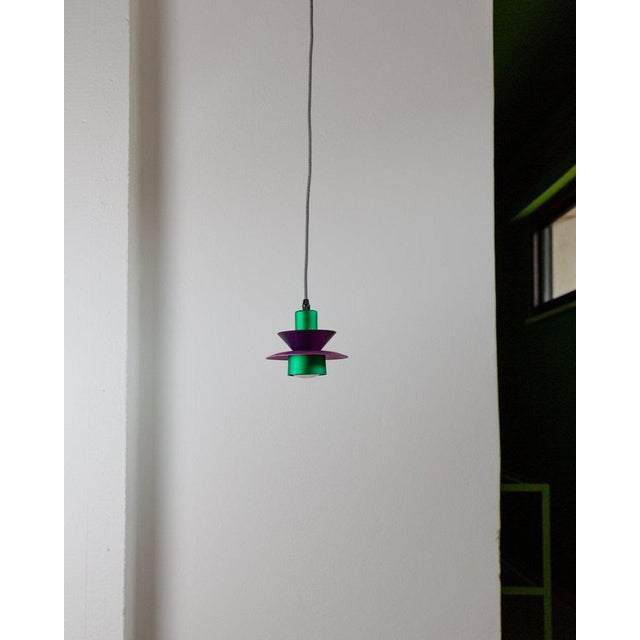 Postmodern Aluminum Ceiling Lamp, 1980s For Sale - Image 5 of 11