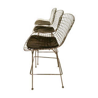 Harry Bertoia Replica Bar Stools - S/3 For Sale