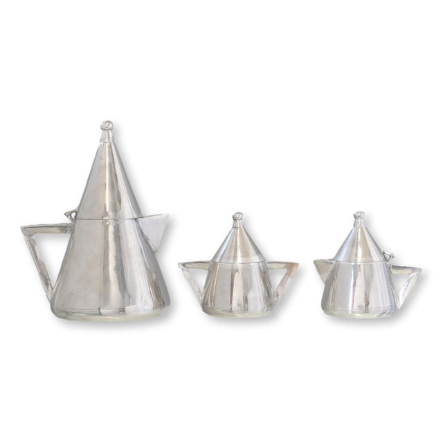 Art Deco Christopher Dresser Modernist Style Tea for One Set For Sale - Image 3 of 4