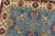 Kazak Rug 4’1” X 5’11” Blue Wool Tribal Hand-Knotted Oriental Carpet For Sale In Philadelphia - Image 6 of 12