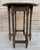 Round Folding Center Oak Table with Carved Top and Solomonic Legs, 1940s For Sale - Image 12 of 15