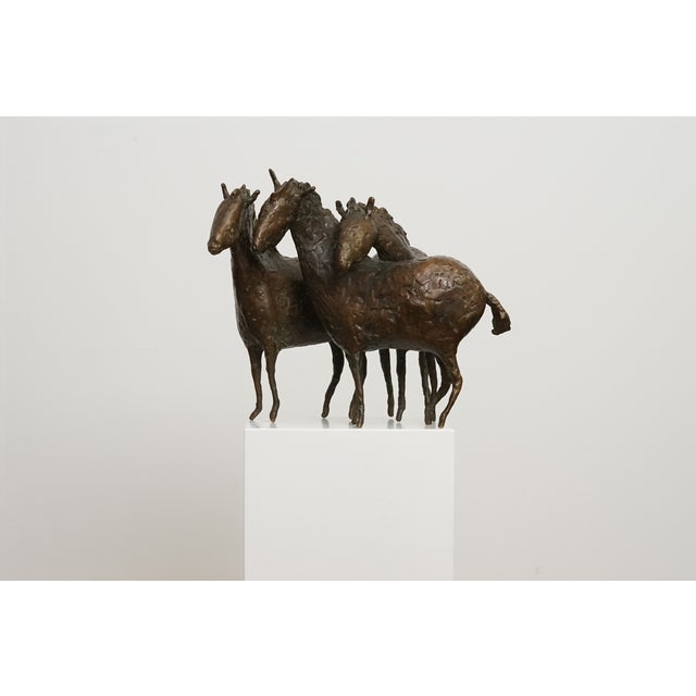Mid-Century Modern Opulent Horse Bronze by Wolfgang Binding, 2002 For Sale - Image 3 of 10