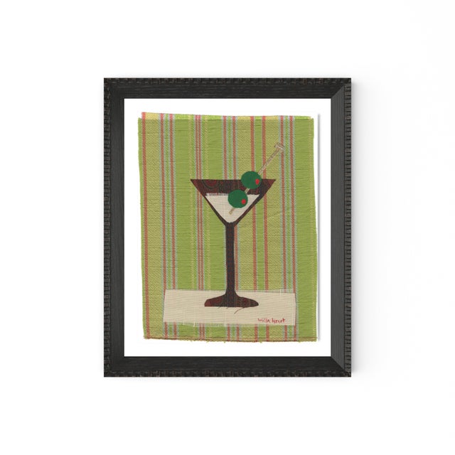 Not Yet Made - Made To Order Sally the Martini by Willa Heart in Brimfield Black Frame, Mini Art Print For Sale - Image 5 of 5