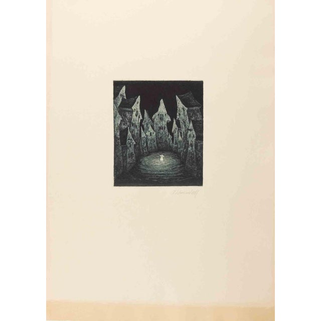 Modern Fritz Schwimbeck, Fieber, Etching, 1918 For Sale - Image 3 of 3