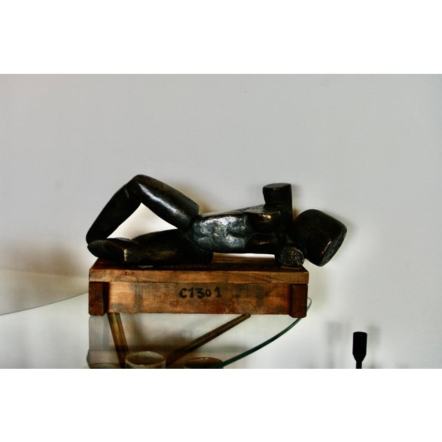 Architecture of the Human Being, title of this patinated bronze work by Margot Eberle (1927-2011), very good condition....