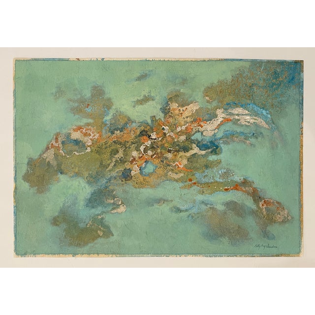 Abstract 1960s Betty Foy Sanders Abstract Paintings - A Pair For Sale - Image 3 of 10