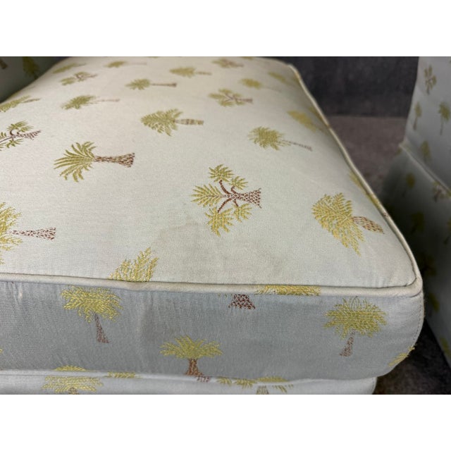 Pair of Calico Corners High-Quality Rolled Back Slipper Chairs For Sale - Image 13 of 15