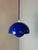 Flowerpot Pendant Lamp with Blue Enamel by Verner Panton for Louis Poulsen For Sale - Image 3 of 11