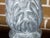 Metal Zinc Crowned Acorn 1920s Decorative Element Mounted on Circular Lucite Base For Sale - Image 7 of 12