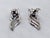 Vintage Signed Polcini Rhodium Plated Clear Rhinestone Clip Earrings-2 Pieces For Sale In Philadelphia - Image 6 of 7