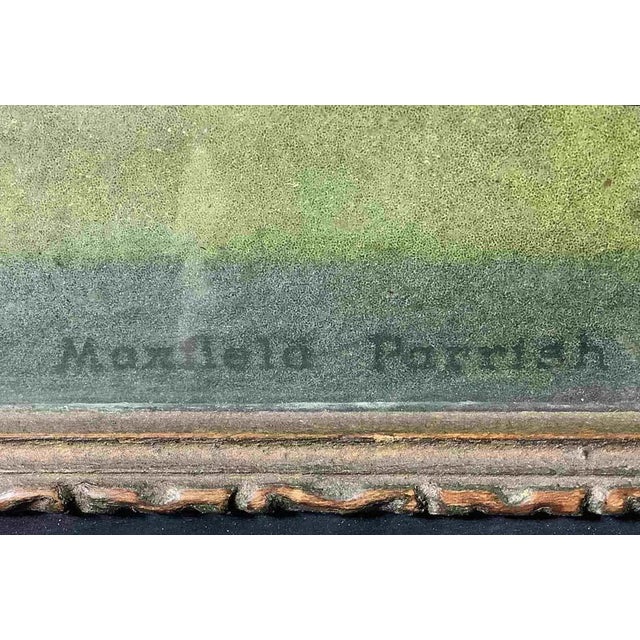 Large 1920s Maxfield Parrish "Daybreak" Lithograph – House of Art Ny, Period Frame For Sale - Image 4 of 5