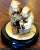 Off-white Exquisite Hand Carved Netsuke Figurine of Two Men Travelers For Sale - Image 8 of 12