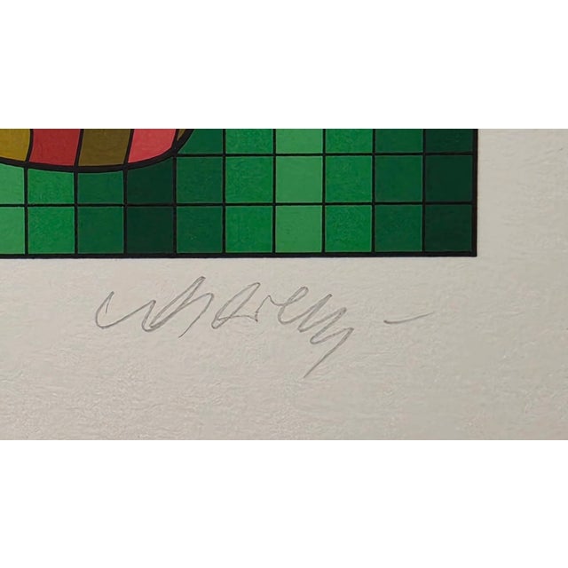 1980s Victor Vasarely Golfer Variant #2 For Sale - Image 4 of 4