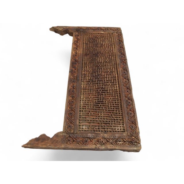 Antique Hand-Carved Wooden Mashrabiya, 1890s For Sale - Image 9 of 18