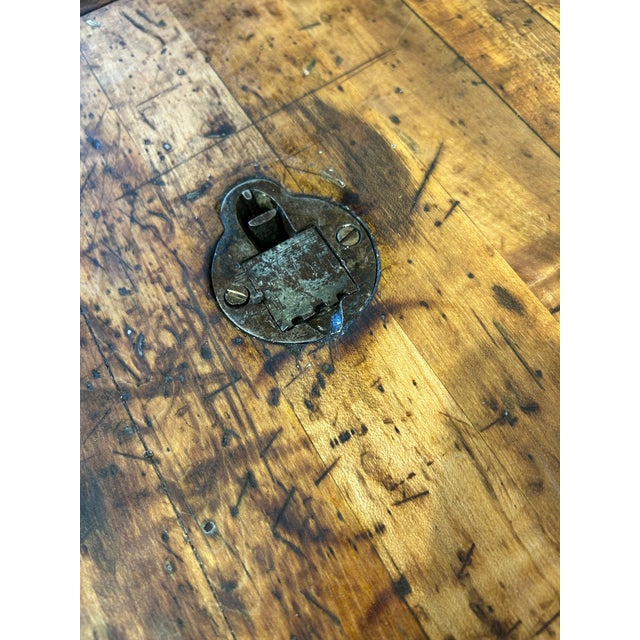 Antique Hammacher Schlemmer Rock Maple Workbench Table For Sale - Image 12 of 12