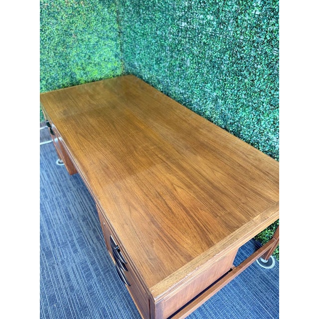 1950s Jens Risom Walnut Executive Desk For Sale - Image 18 of 18