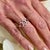 Traditional Natural Tourmaline Diamond Ring 14k W Gold 1.58 TCW Certified For Sale - Image 3 of 10
