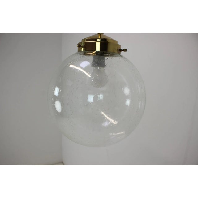 Large Mid-Century Modern Glass Pendant Light by Kamenicky Senov, 1970s For Sale - Image 6 of 10