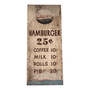 Vintage Pepsi-Cola Diner Menu Board Sign