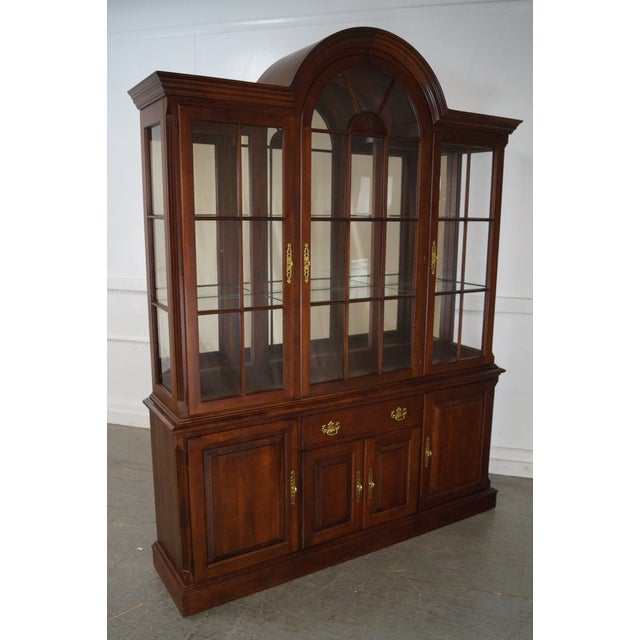 Pennsylvania House Traditional Cherry Wood China Cabinet Chairish