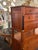Wood Pair of French Empire Walnut Commodes For Sale - Image 7 of 11