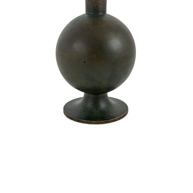 Small Bronze Vase by Sune Bäckström, Sweden, 1920s For Sale - Image 3 of 8