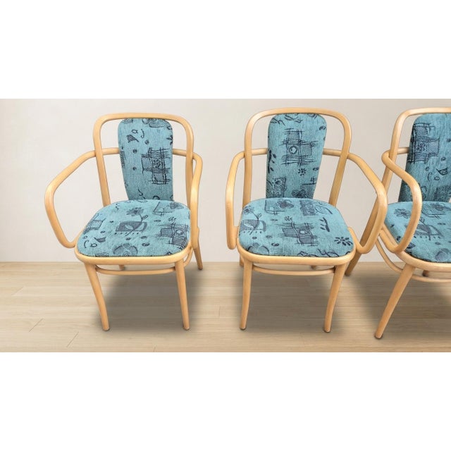 1920s Vintage Armchairs by Josef Hoffmann for Ton, 1920s, Set of 6 For Sale - Image 5 of 9