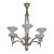 French Art Deco Chandelier by Petitot & Degue 1930 France For Sale