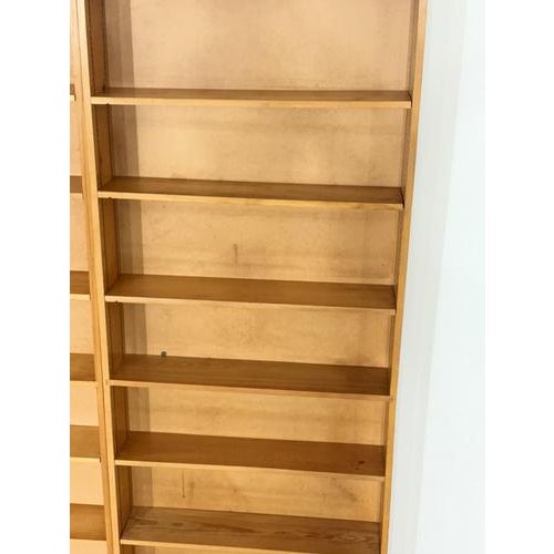 Large Vintage Shelving Unit in Pine, 1960s For Sale - Image 4 of 18