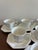 White Vintage Johnson Brothers Heritage White Ironstone Cups & Saucers — Set of 10 For Sale - Image 8 of 16