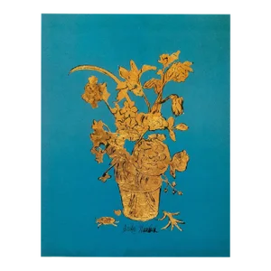 The Andy Warhol Foundation After Andy Warhol "Untitled (Gold Potted Flowers)", Full-Color Print
