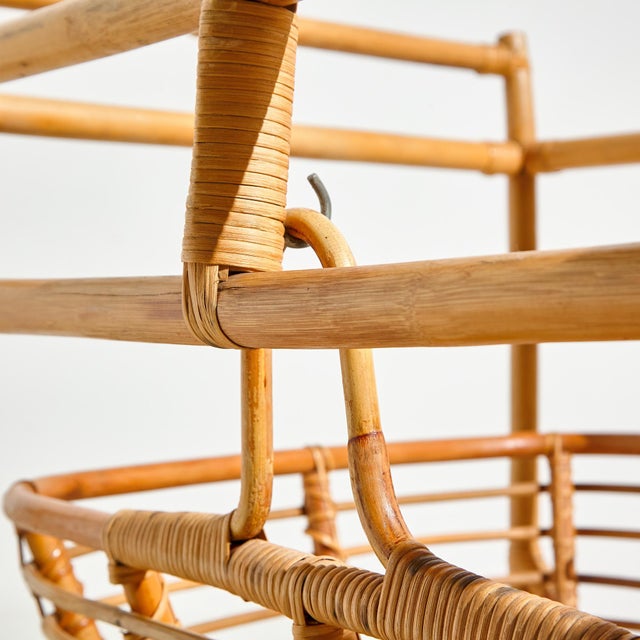 1960s Vintage Bamboo Cradle, 1960s For Sale - Image 5 of 16