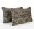 Mid-Century Modern Bohemian Lumbar Rug Pillow Cover 16'' X 24'' - Set of Two For Sale - Image 3 of 4