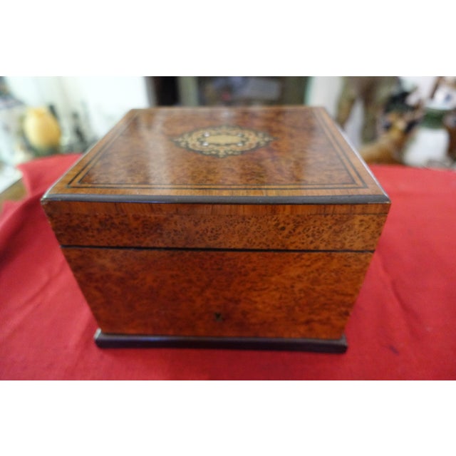 19th Century Boulle Marquetry Cigar Humidor For Sale - Image 6 of 6
