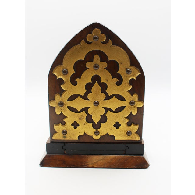 Circa 1865 English Gothic Revival Extending Bookslide For Sale In Raleigh - Image 6 of 10