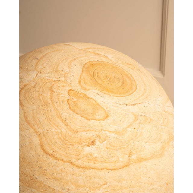 Trio Stone Spheres, 1980s, Set of 3 For Sale - Image 9 of 10