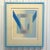 Vintage dated and signed 1986 Debbi Nathan screenprint titled "Blue Lights I" & "Blue Lights II". In original frames in...